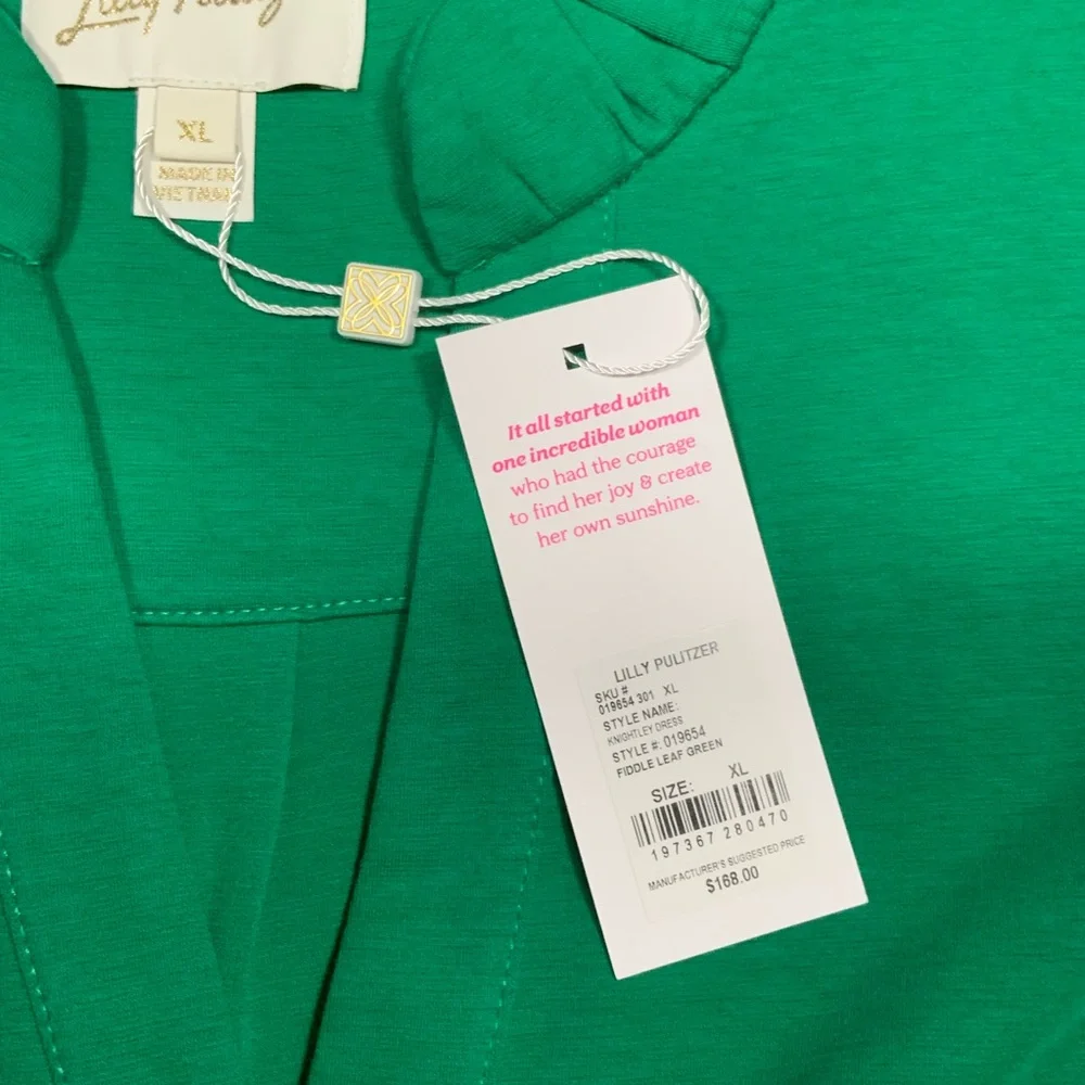 Lilly Pulitzer Emerald Green Dress - Picture 3 of 9